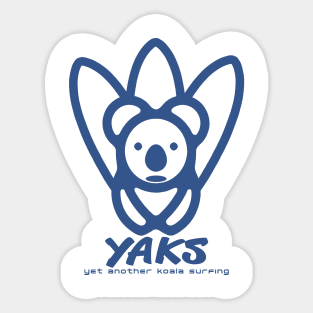 YAKS - Yet Another Koala Surfing Sticker